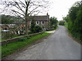 Looking SW along Church Lane, Lydden