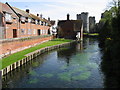 View along the Great Stour towards the Westgate Towers