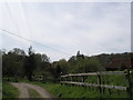 Looking back towards farm at Fitzhall