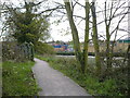 Start of footpath from Brent Road to Bridge Road