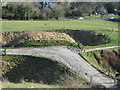 Narrow approach track to Old Sarum