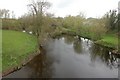 SJ2220 : Upstream from Llansantffraid bridge by John Firth