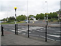 Zebra crossing at western end of Spur Road