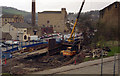 Digging the new Tuel Lane lock, Rochdale Canal