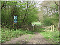 Entrance into Danemead nature reserve