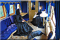 Ballater station - the interior of the Victorian railway saloon carriage