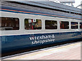 TQ2782 : Temporary branding on a Wrexham & Shropshire carriage by John Lucas