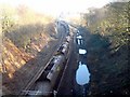 Railway cutting, Newlay, looking east