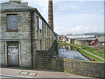SD8332 : Slater Terrace and the Leeds and Liverpool Canal by Alexander P Kapp