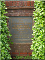 Twinning plaque in Normandy Way, Fordingbridge