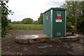 Severn Trent water pumping station at Golden Valley near Okle Green