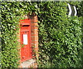 George VI postbox on road corner west of Coddenham