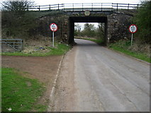 NT0971 : Newhouse Road under the Railway Bridge by Chris Heaton