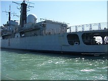 SU6101 : HMS Glasgow - Portsmouth Harbour by Colin Babb