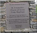 Plaque at Cairn, Magilligan