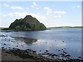 NS3974 : Dumbarton Rock, Clyde and Leven by Stephen Sweeney