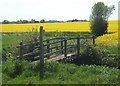 Footbridge near start of path from corner of Mill Lane