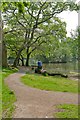 Approaching Hiltingbury Lakes from Hiltingbury Road