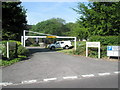 Height restriction barrier at the Civic Centre staff car park