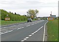 A511 Ashby Road enters Sinope, Leicestershire