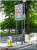 J3572 : Road sign and crossing, Ravenhill Road, Belfast by Rossographer