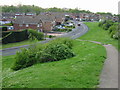 Cradle Bridge Drive from the motorway footbridge