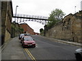 North Shields - Footbridge crossing road