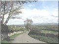 The country lane linking Paradwys with the A5 and A55