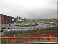 Ex-Ferranti works and M60 from Hollinwood station