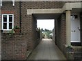 View through to footpath from Chequers Quay