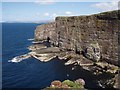 NC1248 : Cliffs on Handa Island north coast by Roger McLachlan