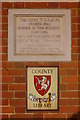 Stone and Plaque, Chapel of the Good Shepherd, Chipstead