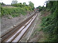 Dorking: Chalkpit Lane railway bridge