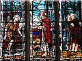 Holy Trinity church - east window detail