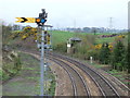 Disused signal box, leaving Brampton station NE.