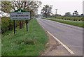 The A607 enters Leicestershire