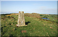 The trig point on Craigfin Hill