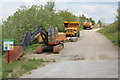 Parked vehicles, Branshaw Quarry