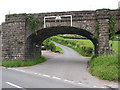 Clarks Lane passes under disused viaduct