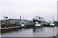 SJ6387 : Latchford locks with ship descending 1979 by Peter Whatley