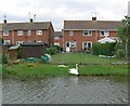 Houses along the Grand Union Canal