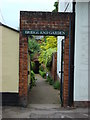 Entrance to Bridge End Garden on Castle Street