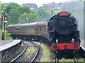 SD7916 : Locomotive approaching Ramsbottom Station by Paul Anderson