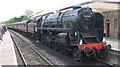 SD7916 : Locomotive 92214 at  Ramsbottom Station by Paul Anderson