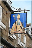 SV9010 : Pub Sign, Bishop and Wolf - Wolf side by David Lally