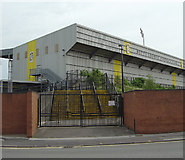 SK5838 : County Ground - the Kop Stand by Alan Murray-Rust