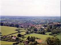 ST5138 : View north-west from Glastonbury Tor by Peter Whatley