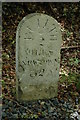 Milestone on the A483 near Builth Wells