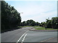 A view of Woodlands Road approaching a traffic island  (1)