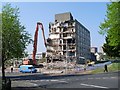 Ongoing demolition of Clydebank College